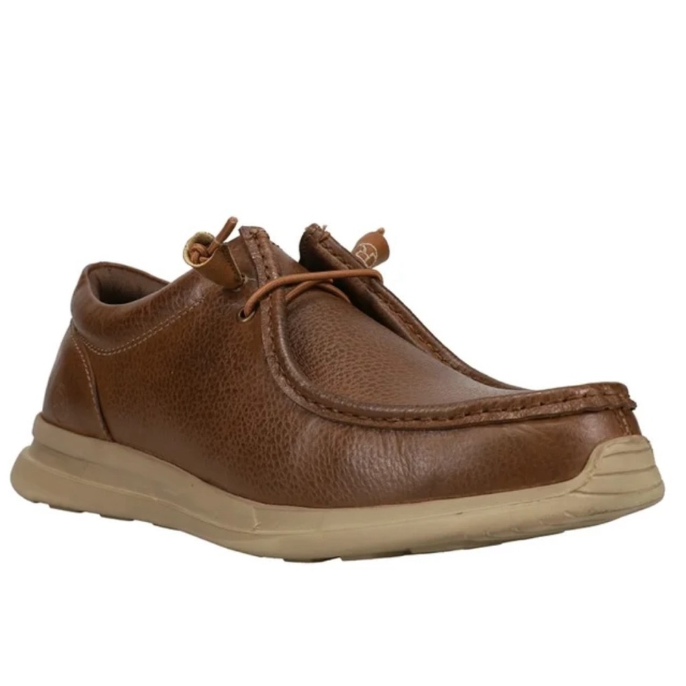 Roper - Mens Brown Tumbled Leather Chillin low Chukka Shoes - size 8.5 D - new